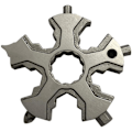 Miniatyrbillede 1 af 5: Snowflake Multi Tool - Bærbar, håndholdt kortflaskeåbner nøglering til cykling og cykel