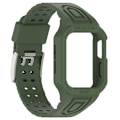 Miniatyrbillede 5 af 5: 2 i 1 Anvendelig til Apple Watch Rem Apple Watch Ultra Armor Rem Silikon Urkasse