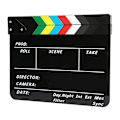 Pikkukuva 2 / 5: Ammattimainen elokuvafilmin clapperboard 30x25CM - Ohjaajan video-kohtaus-toimintatyökalu