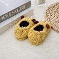 Miniatyrbillede 2 af 3: Drenge Piger Varm Plys Dyr Tøfler Børn Vinter Indendørs Husholdningssko yellow tiger 5-6 toddler