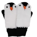 Miniatyrbillede 2 af 5: Dame Penguin Vante Handsker Vinter Varmt For Varm Hyggelig Strikkede Pluffy Fuzzy Faux Pels Vante