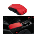 Miniatyrbild 2 av 5: Svart Mikrofiber Läder Inredning Center Control Armrest Box Cover Trim För 11:e Gen Sedan 2022