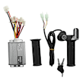 Miniatyrbillede 1 af 5: 48V 1000W Elektrisk Scooter Børstet Controller Motor + Gasgreb Twist Grip Kit til Elektrisk Scooter Bi