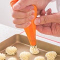Miniatyrbilde 2 av 5: Gjenbrukbar konditorpose i silikon, oransje, 4-pakning