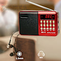Miniatyrbilde 2 av 5: Mini Digital FM Radio Bærbar LCD-høyttaler USB SD TF Kort Mp3 Høyttaler Spiller