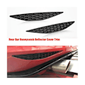 Miniatyrbilde 2 av 2: 1 par bakre stang honeycomb reflektor deksel trim styling for Golf 7 Mk7 2014-2018 bakre tåkelys stripe