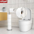 Pikkukuva 3 / 5: Vapaasti seisova wc-paperiteline, taittava paperirullan pidike, ruostumaton teräs, kylpyhuoneen wc-paperiteline, jalusta, ruostumaton, itsenäinen wc