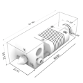Miniatyrbilde 5 av 5: 3D-skriverdeler montert ekstrudersett 24v 40w for Anet Et4/et4x/et4 Pro med varmestav termistor