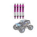 Miniatyrbilde 5 av 5: 4 stk. Metall Front og Bak Dempere for 4wd Solid Axle 1/8 Rc Bil Oppgraderingsdeler,5