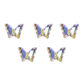 Miniatyrbilde 1 av 5: 3D neglekunst-sjarm glass negl-rhinestones negl-edelstener legering sommerfugl-neglkrystaller diamanter for DIY neglkunstdekorasjon 5