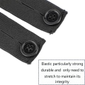 Miniatyrbilde 3 av 5: 5 stk Justerbar Elastisk Midjeforlenger Elastisk Bukseforlenger Kompatibel Graviditet, Jeans, Bukser, Skjørt (svart) 3x0,9 tommer