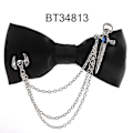 Miniatyrbillede 1 af 5: Mænd Sort Butterfly Metal Dekoration Butterfly For Mænd Kvinder Uniform Krave Butterf Bowknot Voksen Dragt Butterfly Krawatter Cravats Mandlige Butterfly bt34813