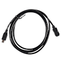 Pikkukuva 2 / 5: 1,5 m Mini USB B 5-nastainen uros-naaraskäyttöinen jatkokaapeli sovitin musta