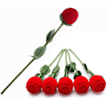 Miniatyrbillede 5 af 5: Ringeæske i form af en rose, Valentinsdagsgaveæske og vielsesringsæske