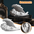 Miniatyrbillede 2 af 5: Harpiks Pige Engel Ornament Dekoration Pige Vindue Butik Skulptur Håndværk