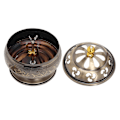 Miniatyrbillede 5 af 5: Bronze Røgelse Potte - 12 Timers Brændetid - Legering Materiale - Nem at Rengøre - Dekorativ Metal Røgelse Brændende Stativ til Te Stue Dekoration