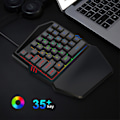 Miniatyrbild 2 av 5: Gamingtangentbord Enhand Rgb Ljusstarka Bakgrundsbelysning SpelTangentbord För Spel