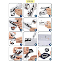 Miniatyrbild 4 av 4: Handhållen symaskin, minisy maskin, bärbar symaskin med synål för nybörjare