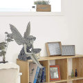 Miniatyrbillede 2 af 2: Havefigur til haven - Siddende fe, Siddende fehavefigur, Tudor And Turek Siddende fe-statue, Kunsthåndværk i harpiks til landskabsdekoration