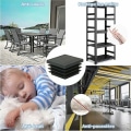 Miniatyrbilde 3 av 5: 30-pakning 30 x 30 mm firkantede rørplugger, plastrørplugger, firkantede rør endehette kompatible bord, hyller, skap