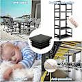 Miniatyrbillede 3 af 5: 30 stk. 30 x 30 mm firkantede rørpropper, plast rørpropper, firkantede rør endestykker kompatibel borde, hylder, skabe