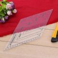 Miniatyrbillede 2 af 4: 4 stk./sæt Patchwork Quilting Skabelon Lineal Kit Stencil Diamant Grad Lineal