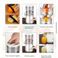 Miniatyrbild 2 av 5: Elektrisk Juicer, Citruspress för Apelsiner, Automatisk Elektrisk Press Juicer, För Apelsin, Citrus, Äpple, Grapefrukt