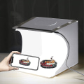Miniatyrbillede 2 af 5: Fotoboks 7,8 tommer / 20 cm Mini Foldbar Lysboks Bærbar 550lm Lyspanel
