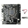 Miniatyrbilde 1 av 5: B75 Hovedkort for stasjonær PC + deksel + SATA-kabel LGA1155 DDR3 Støtter 2x8g PCI E 16x for I3 I5 I7-serien P