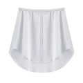 Miniatyrbilde 4 av 5: Skjorteforlengere Justerbar Lagdeling Falske Topper Nedre Fei Hem Med Elastisk Midjebånd Miniskjørt black 3xl