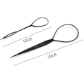 Miniatyrbillede 2 af 4: Hår Fletning Tilbehør Hestehale Styling Maker Clip Fransk Fletning Værktøj Magic Topsy Tail Loop Hår Kit Til Kvinder Piger (sort) 10stk)