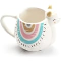 Miniatyrbillede 4 af 5: 3d Alpaca Llama Kaffe Krus Med Håndtrykte Design, Keramisk Sød Krus Håndlavet Kop Fødselsdagsgaver Til Pige