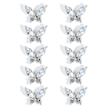 Miniatyrbillede 1 af 5: 10 stk. Legering Neglekunst Rhinestones Krystal Perler Til Negle Dekoration Ringe Øreringe Diy Silver