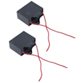 Miniatyrbillede 5 af 5: CBB61 loftsventilator kondensator 2 ledning 25UF 250VAC med 14cm ledningslængde, startkomponent (2stk)