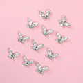 Miniatyrbillede 4 af 5: 10 stk. Legering Neglekunst Rhinestones Krystal Perler Til Negle Dekoration Ringe Øreringe Diy Silver