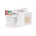 Miniatyrbillede 2 af 5: Cat6 Rj45 Indsats Keystone Gigabit Kobler Stik Standard Netværksmodul Slot