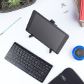 Miniatyrbilde 3 av 3: Universell sammenleggbar trekant nettbrettstativ skrivebord Ipad-holder sammenleggbar justerbar
