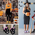 Miniatyrbilde 5 av 5: Halloween flaggermusdyr tøfler myke plysj koselige åpne tå kvinner fuzzy tøfler pink us 5