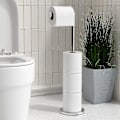 Miniatyrbilde 1 av 5: Frittstående Toalettpapirholder, Foldbar Papirrullholder i Rustfritt Stål, Toalettpapirholder Stativ for Bad, Anti-Rust Sockel Frittstående Toalett