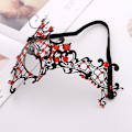 Miniatyrbild 3 av 4: Halloween-prydnader Spetsmaskerad Masker Masker Sexig Metall Enögd Röd Diamant Halv Ansikte Damer