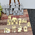 Miniatyrbillede 5 af 5: Hus Metal Skæredør Stencil Diy Scrapbooking Album Papirkort Skabelon Form