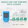 Miniatyrbillede 5 af 5: Tempu 03 Usb Temperatur- og Fugtigheds Datalogger Genanvendelig Rh Temp Datalogger Recorder Humiture Recordi