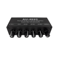 Miniatyrbild 1 av 5: Au-402c Audio Mixerfördelare Signalväljare Växlare 4 Ingångar 2 Utgångar RCA Tonvolymkontroller