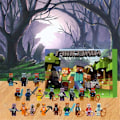 Miniatyrbillede 4 af 4: Minecraft Actionfigurer Modelle Legetøjs Julekalender 2024 - 24 Dages Nedtælling Blind Box Overraskelsesgave