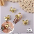 Miniatyrbillede 1 af 5: 5-pak sommerfugl neglekunst smykker charms krystal 3d roterende sommerfugl charms H932
