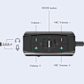 Miniatyrbilde 4 av 5: 3,5 mm ekstern lydkort Usb 3.0 7.1 Surround Sound 24-bit 96khz lydadapter