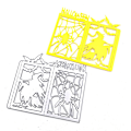 Miniatyrbillede 4 af 5: Halloween Edderkop Web Metal Skæredør Stencil Diy Scrapbooking Album Papirkort Skabelon Form Embossing Craft Dekor