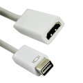Miniatyrbillede 1 af 2: Mini DVI Han til Hun Video Adapter Kabel Ad-mdvi-