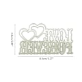 Pikkukuva 5 / 5: Rakkaus Sanat Leikkuukuviot Metalli Embossing Stencilit Scrapbooking Diy Käsitöihin