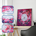 Miniatyrbillede 2 af 5: Diamantmaleri Ur Kits 5d Diamantmaleri Vægur Kunsthåndværk,diy